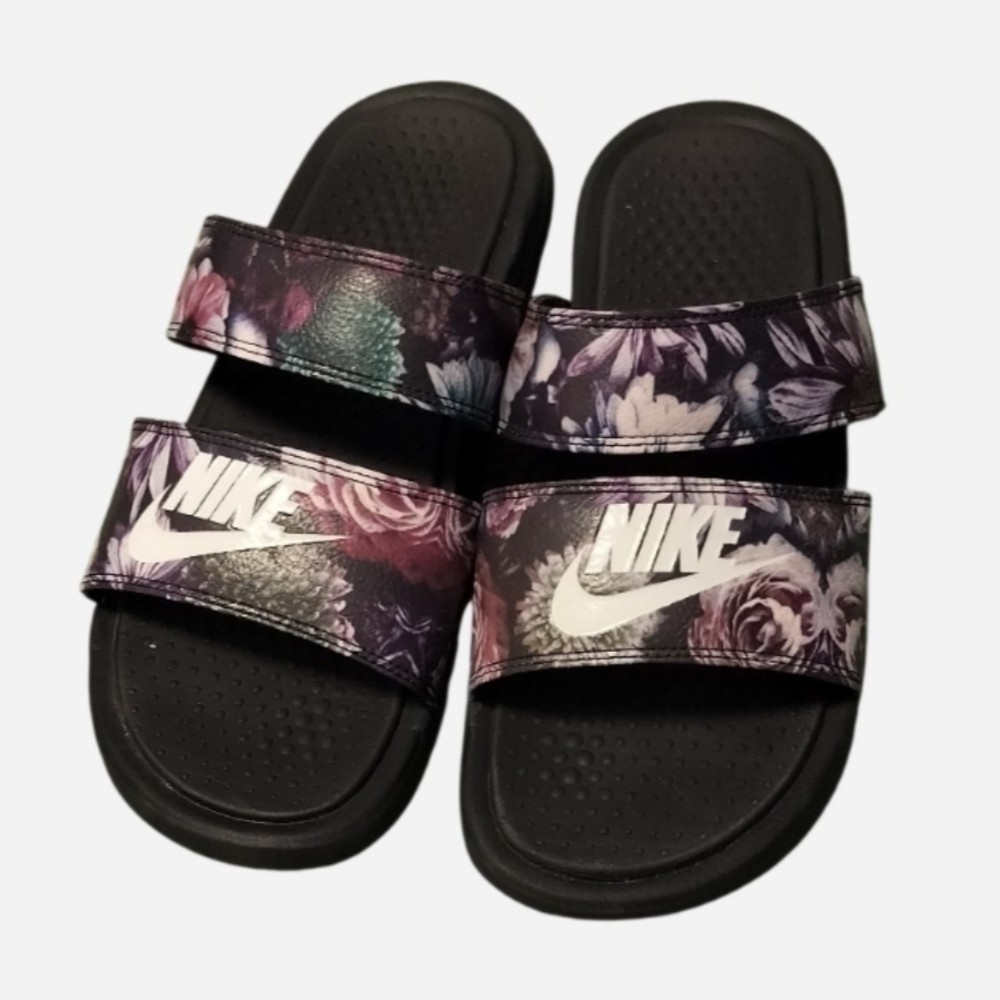 Nike Benasi Duo Black Blossom Slide